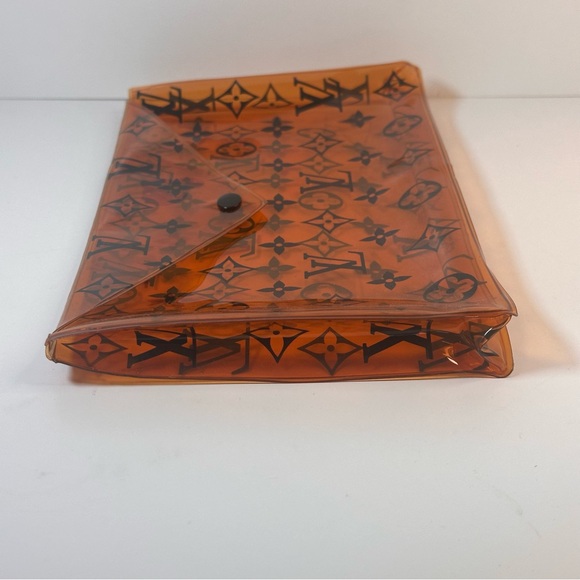 Louis Vuitton PVC Monogram Printed Envelope Pouch Orange - Picture 5 of 12